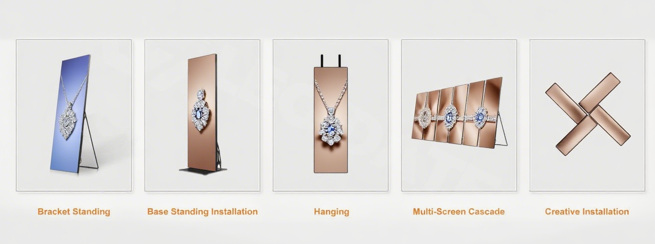 installation of P153 LED Digital Poster installation of P153 LED Digital Poster